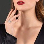 Elegant 925 Sterling Silver Gemstone Band Ring Set