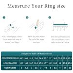 Moissanite Engagement Ring Set for Women 925 Silver