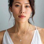 Dainty 14K Gold Opal Teardrop Necklace for Women