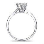 14k White Gold 2.0 CT Solitaire Engagement Ring