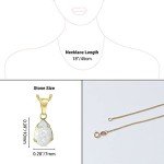 Dainty 14K Gold Opal Teardrop Necklace for Women