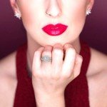 Emerald Cut Zircon Halo Engagement Ring Set