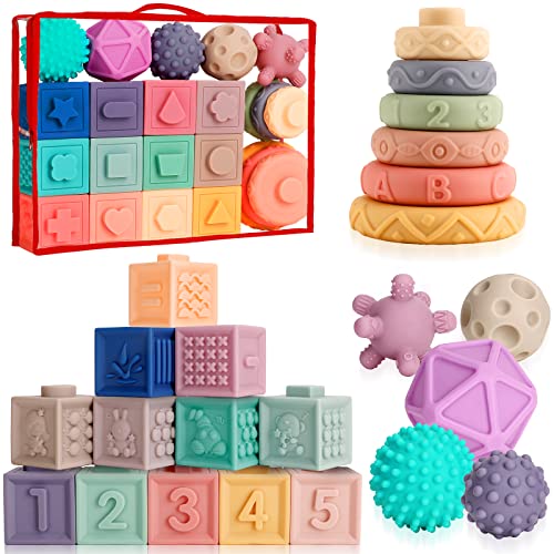 Montessori Sensory Stacking Toys for Infants
