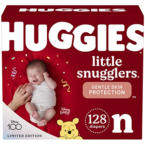 Huggies Little Snugglers Newborn Diapers, 128 Count
