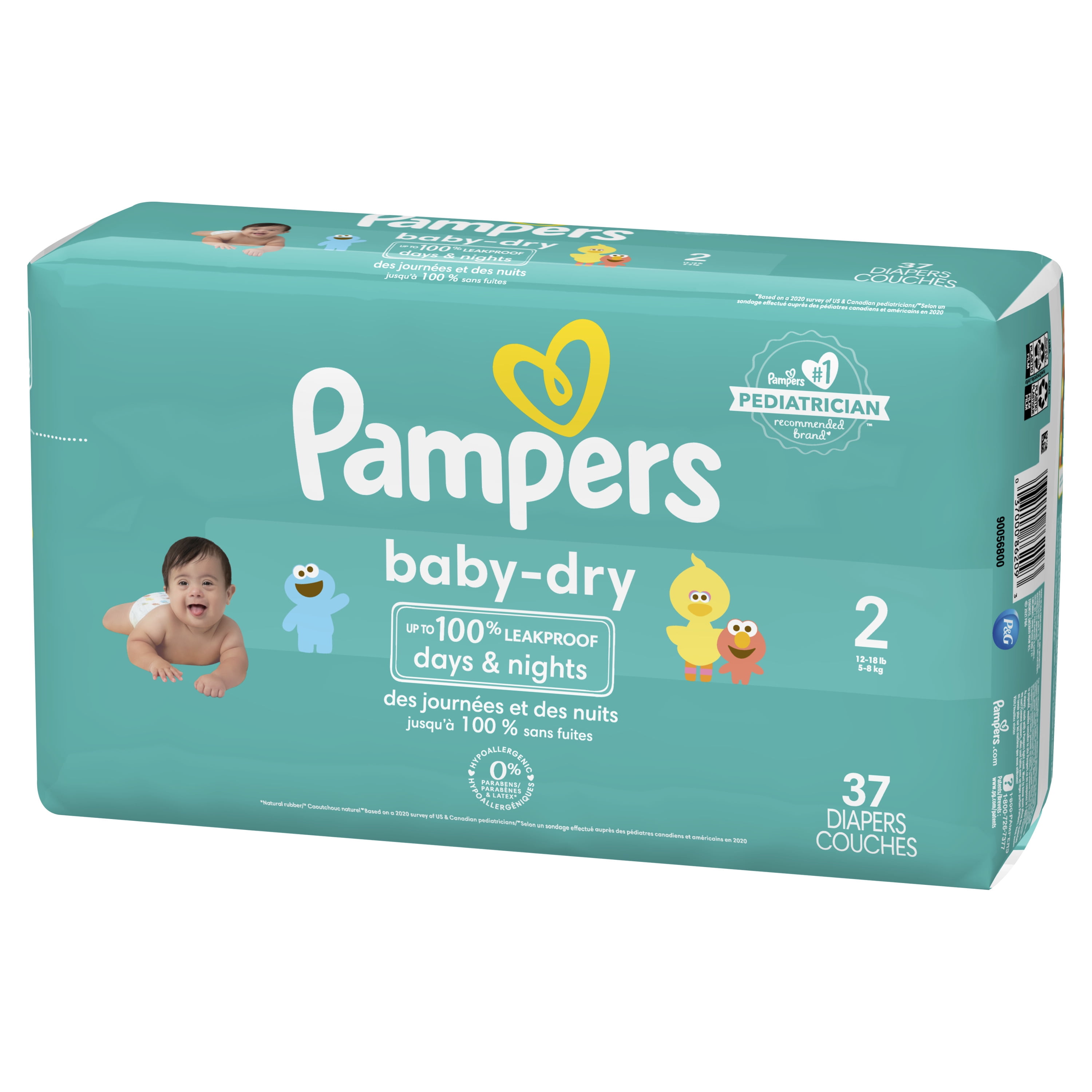 Pampers Baby Dry Diapers Size 2, 37 Pack