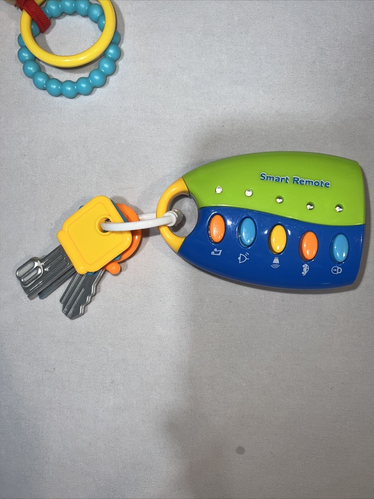 6-Piece Bluish Baby Rattles and Teethers Set