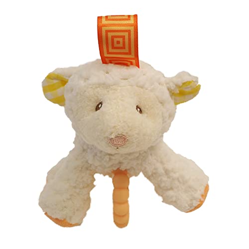 Sherbet Lamb Taggies Teether Rattle Soft Toy