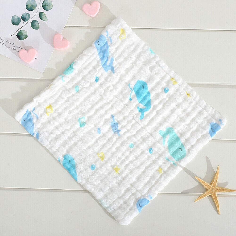 Baby Muslin Washcloths 12"x12" - Reusable Towels