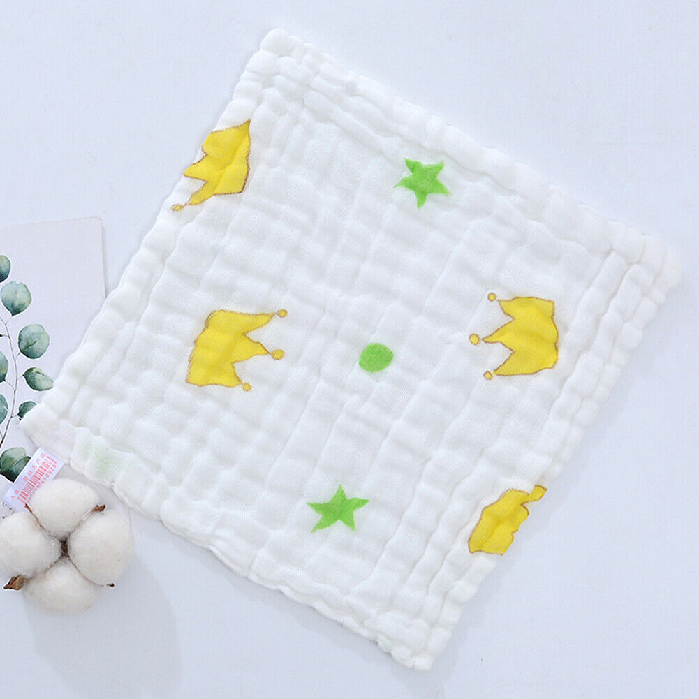 Baby Muslin Washcloths 12"x12" - Reusable Towels