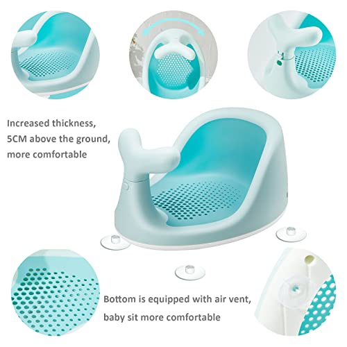 Whale-Shaped Baby Bath Seat with Fun Toys