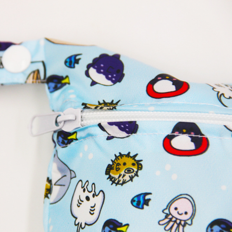 Cartoon Waterproof Baby Diaper Wet Bag - 15x22cm