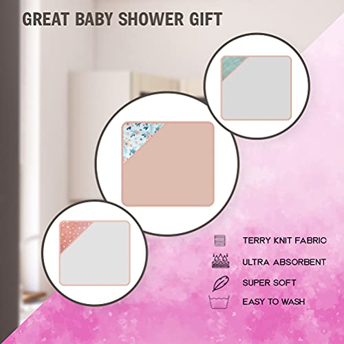 3 Pack Hooded Baby Bath Towels Set