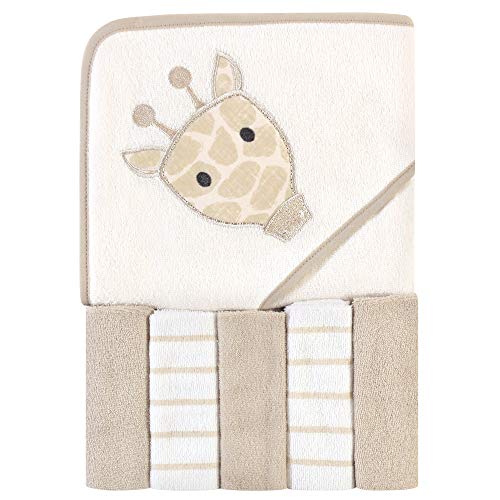 Hudson Baby Giraffe Hooded Towel & Washcloth Set