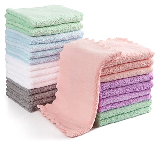 Orighty 24-Pack Soft Baby Washcloths, Microfiber Towels