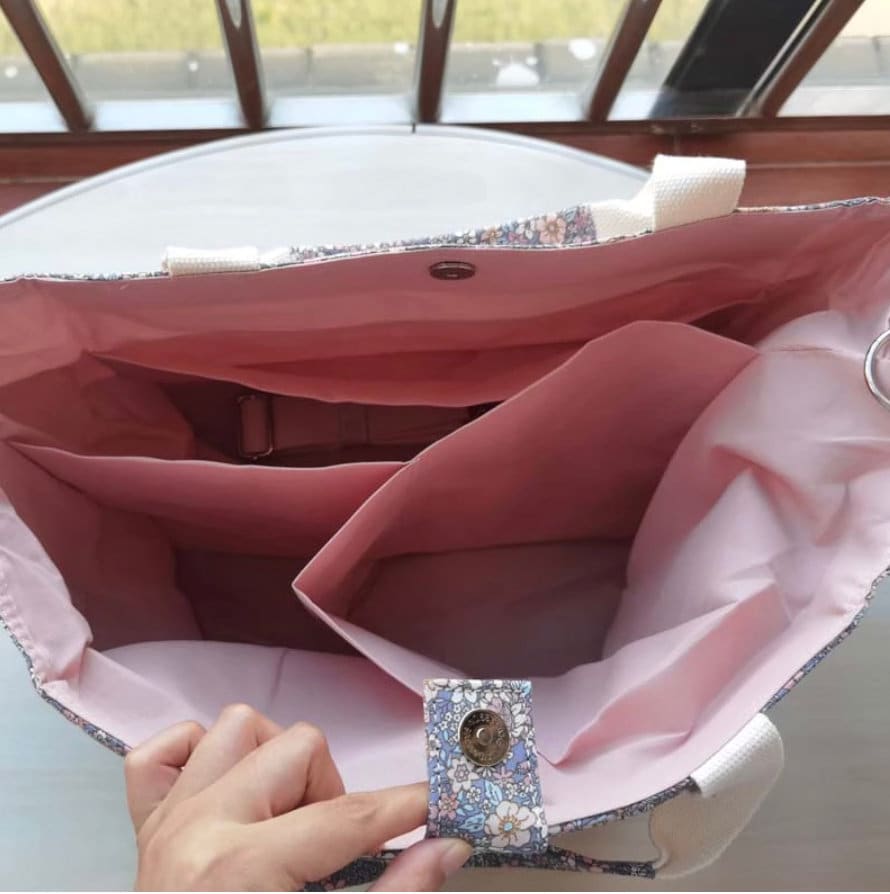 Floral Baby Changing Bag - Vegan & Versatile