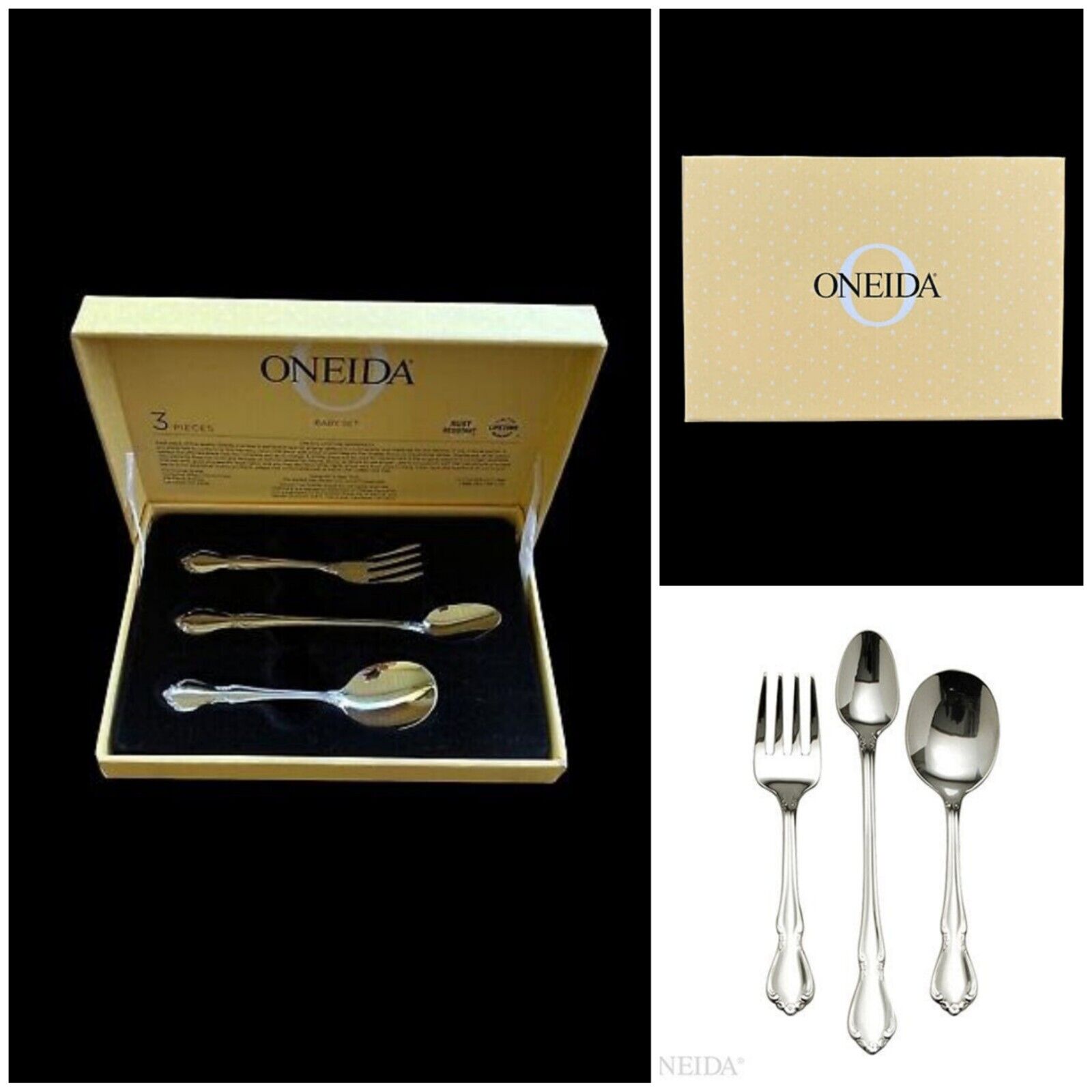 Oneida Baby Chateau 3-Piece Flatware Set