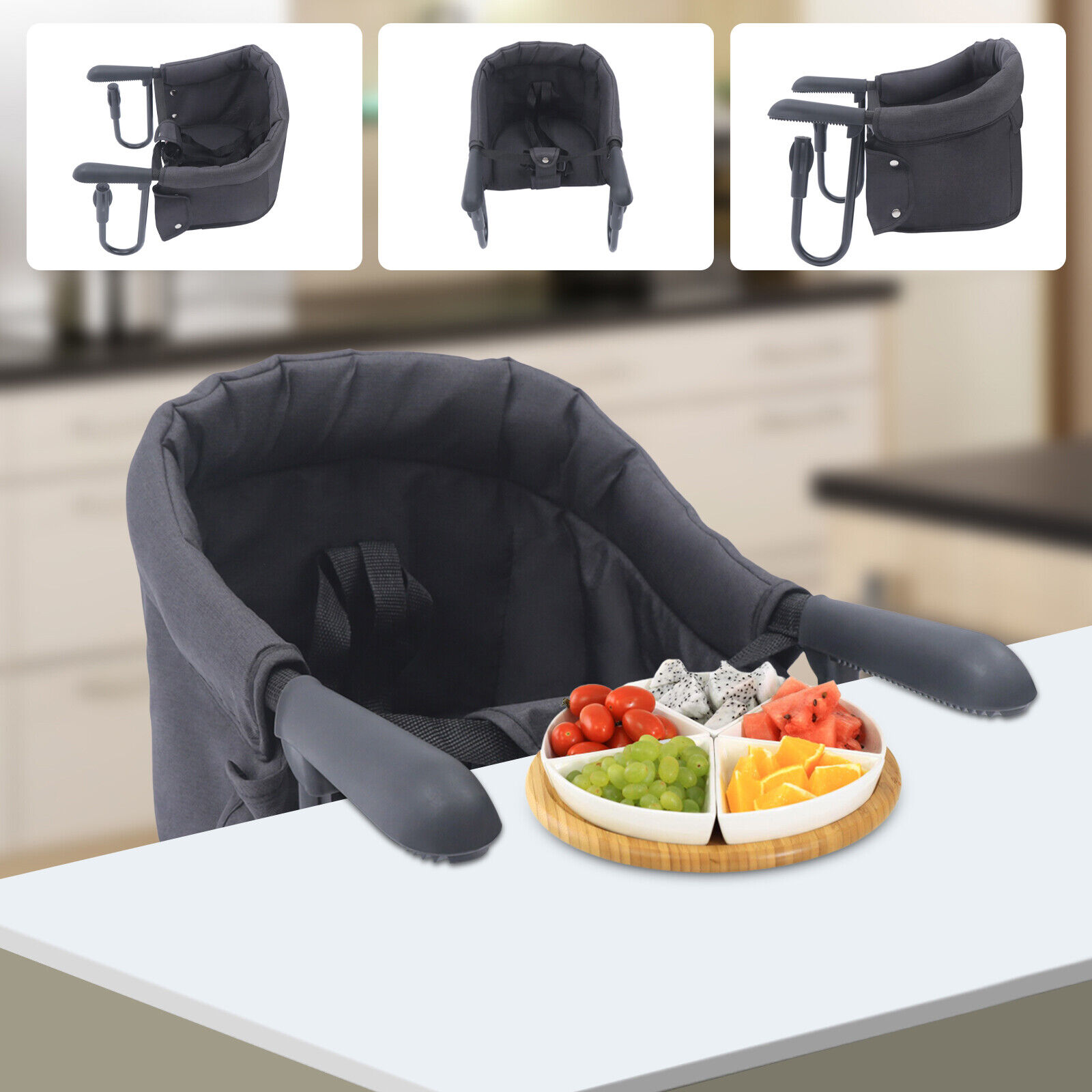 Portable Clip-On Baby Feeding High Chair