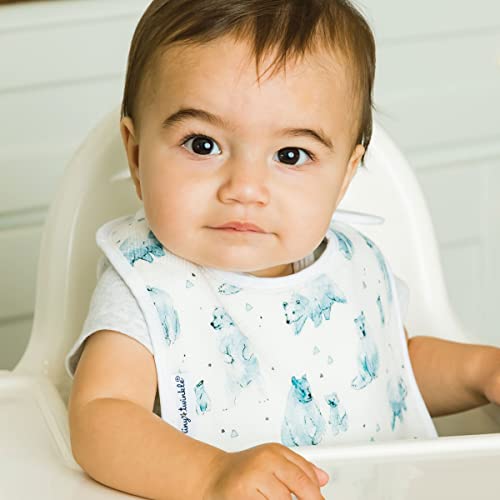 Absorbent Waterproof Baby Feeding Bibs 5-Pack