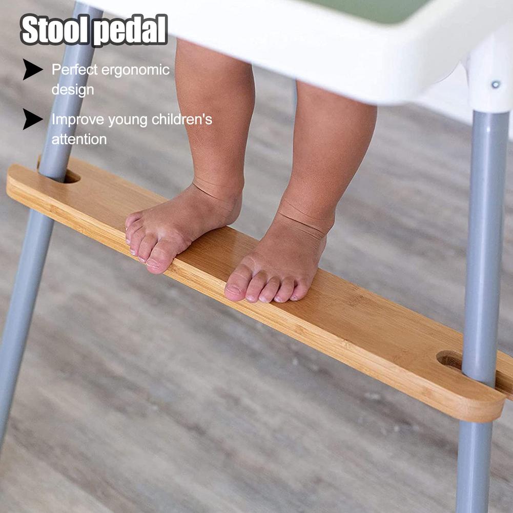 Bamboo Highchair Footrest with Rubber Ring