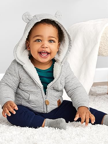 Carter's Baby Pullover Hoodie with Sherpa Lining