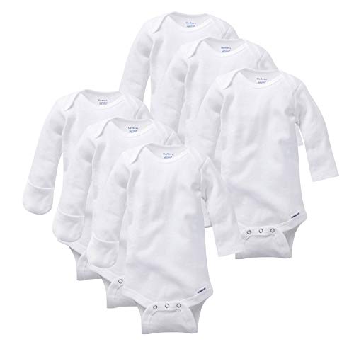 Gerber Baby Girls' 6-Pack Long-Sleeve Bodysuits