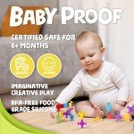 BUNMO 10-Pack Suction Bath Toys for Kids