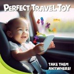 BUNMO 10-Pack Suction Bath Toys for Kids