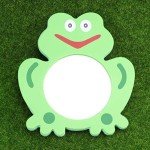 Kisangel Unbreakable Baby Bath Mirror Toy - Green Frog