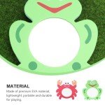 2-Piece Cartoon Frog & Crab Bath Mirror Set