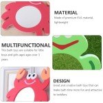 2-Piece Cartoon Frog & Crab Bath Mirror Set