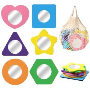 6-Piece Baby Bath Mirror Set for Toddlers