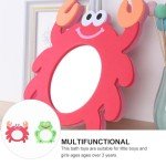 2-Piece Cartoon Frog & Crab Bath Mirror Set