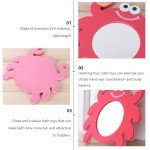 2-Piece Cartoon Frog & Crab Bath Mirror Set