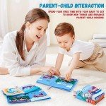 LOOKLEBE Soft Baby Bath Crinkle Book Set