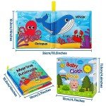 Soft Cloth Baby Bath Books - 8-Pack Set