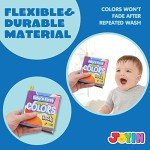 JOYIN 12-Pack Waterproof Cloth Bath Books for Babies