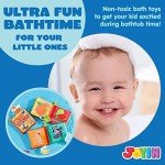 JOYIN 12-Pack Waterproof Cloth Bath Books for Babies