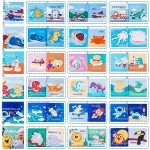 LOOKLEBE Soft Baby Bath Crinkle Book Set