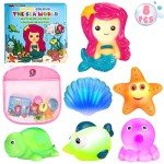 Glow Bath Toys Set for Toddlers and Babies