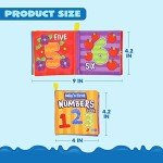 JOYIN 12-Pack Waterproof Cloth Bath Books for Babies