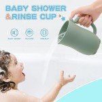 Mandoo Silicone Baby Bath Rinse Cup - Light Green