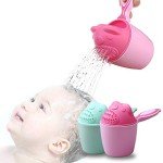 Bear-Designed Baby Bath Rinse Cup (Pink)