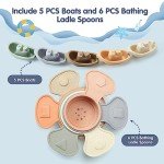 Floating Bath Toys Set with 11 Fun Pieces