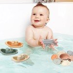 Floating Bath Toys Set with 11 Fun Pieces