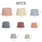 Stackable Baby Bath Cups for Early Learning