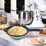 Collapsible Colander with Handle, 2 Quart (Green)