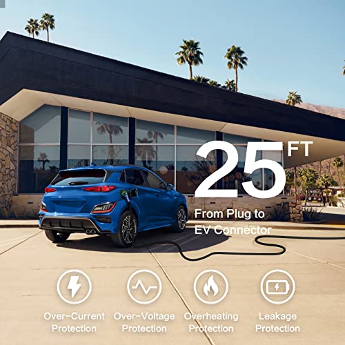 MUSTART 25 Amp Portable Level 2 EV Charger