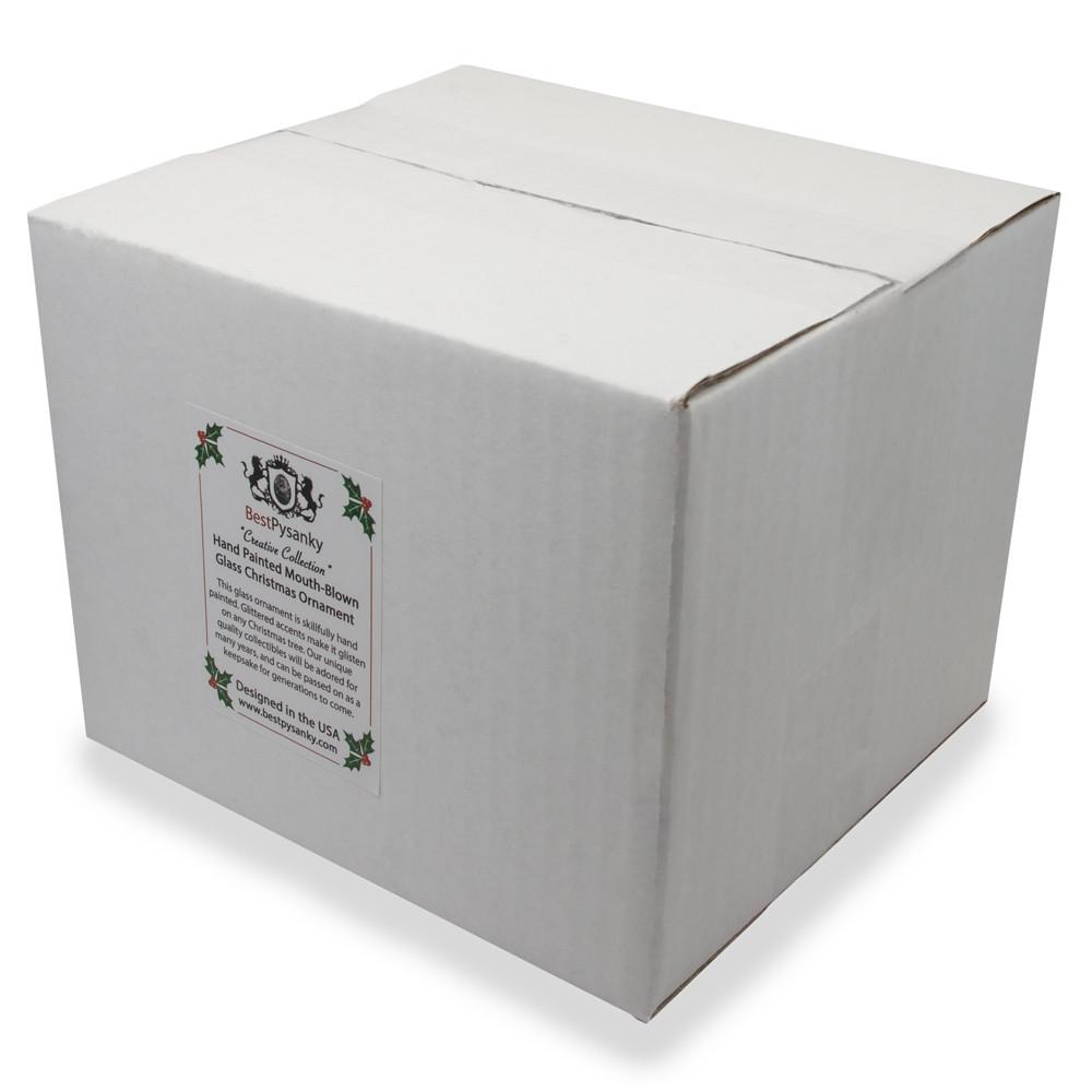 Parrot Cage Glass Ornament with Cat 5