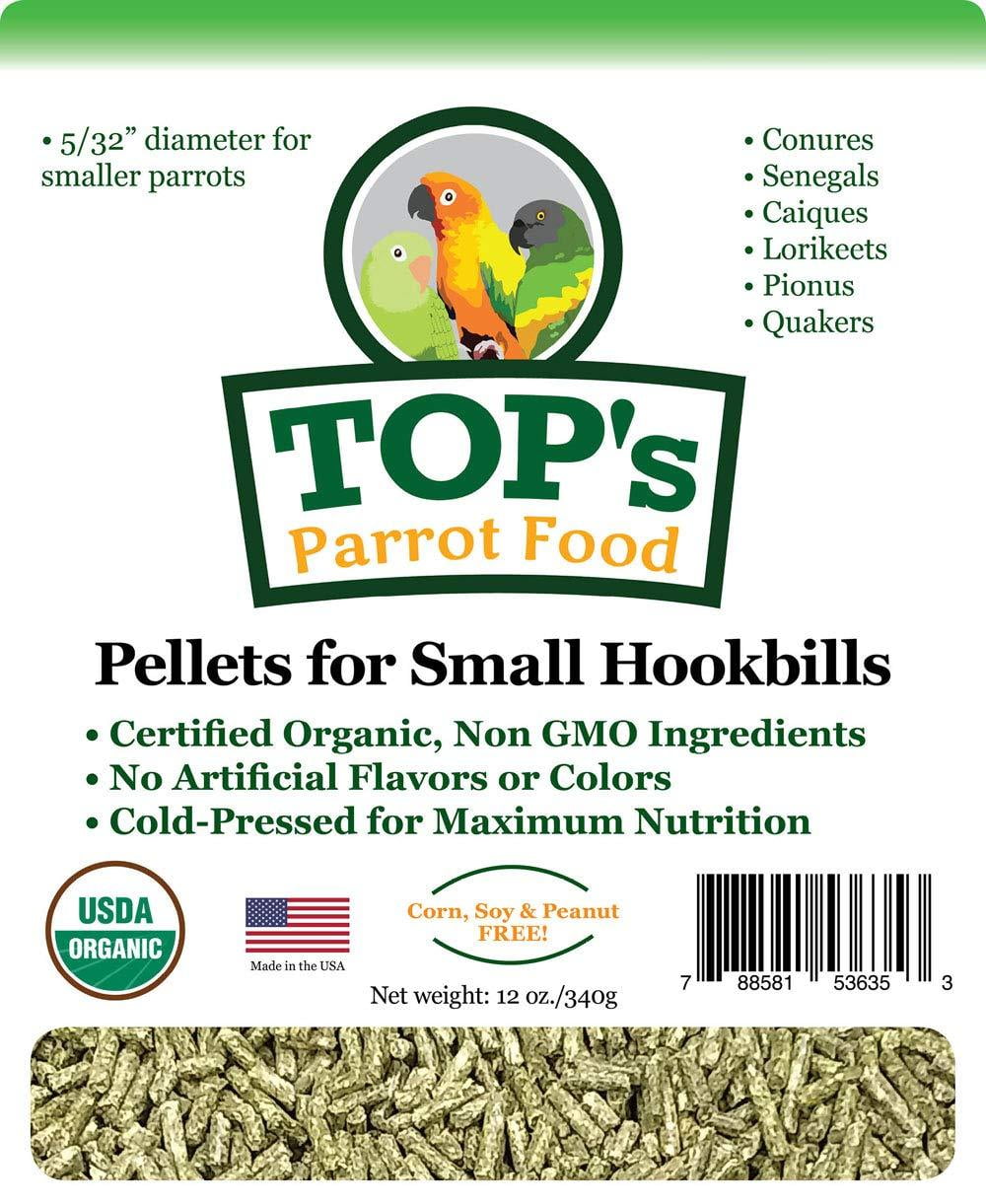 USDA Organic TOP's Parrot Food Pellets - 12oz
