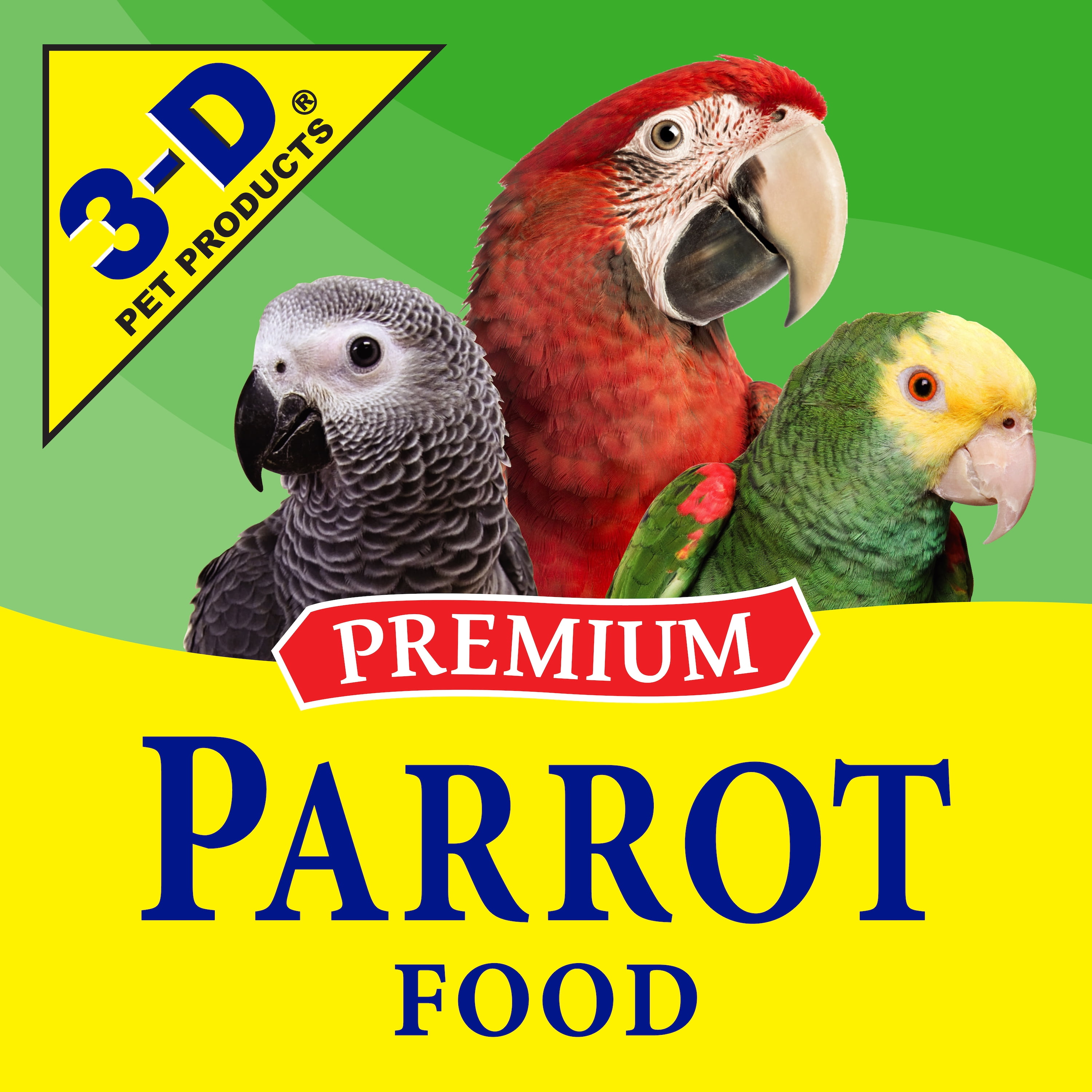 Premium Parrot Seeds: 8lb Bag by 3-D Pet Products